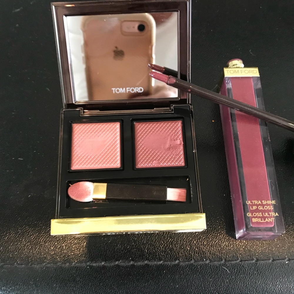 Tom Ford powder lip duo & gloss. Used once